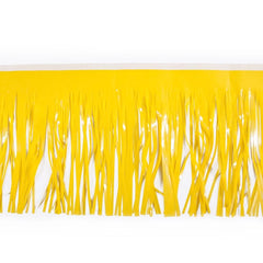 Float Drape - Vinyl Fringed 15" x 10' Yellow (EACH)