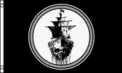 BLACK SEA PIRATE 3 X 5 FLAG ( sold by the piece )