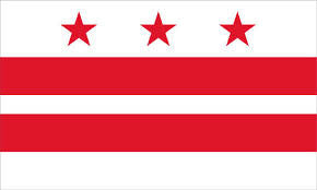 DISTRICT OF COLOMBIA 3' X 5' FLAG (Sold by the piece) *- CLOSEOUT $ 1.95 EA