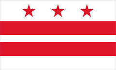 DISTRICT OF COLOMBIA 3' X 5' FLAG (Sold by the piece) *- CLOSEOUT $ 1.95 EA