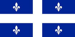 QUEBEC PROVINCE 3' X 5' FLAG (Sold by the piece) - CLOSEOUT $ 2.50 EA