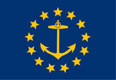 RHODE ISLAND STATE 3' X 5' FLAG (Sold by the piece) CLOSEOUT $ 2.95 EA