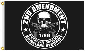 2ND AMENDMENT 3 x 5 DELUXE BIKER FLAG (Sold by the piece)