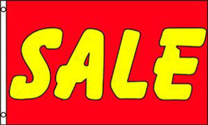 RED YELLOW SALE 3 X 5 FLAG (Sold by the piece)