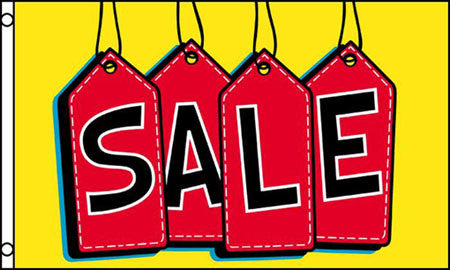 SALE WITH TAGS 3 X 5 FLAG ( sold by the piece )