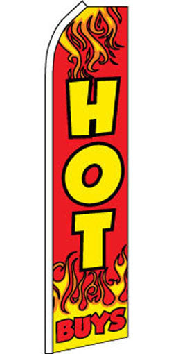 SUPER SWOOPER 15 FT HOT BUYS FLAG  (Sold by the piece)