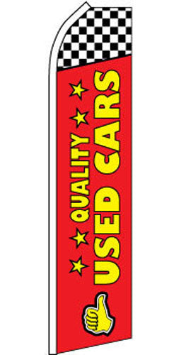 SUPER SWOOPER 15 FT QUALITY USED CARS FLAG  (Sold by the piece)