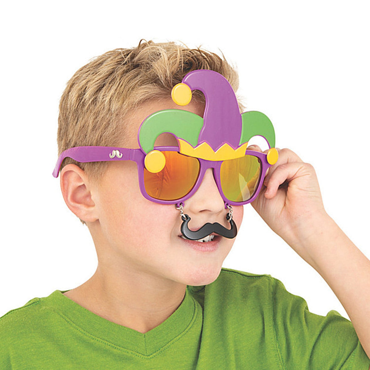 Mardi Gras Sunstaches (EACH)