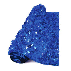 Float Sheeting - Metallic Floral 36" x 15' Blue (EACH)
