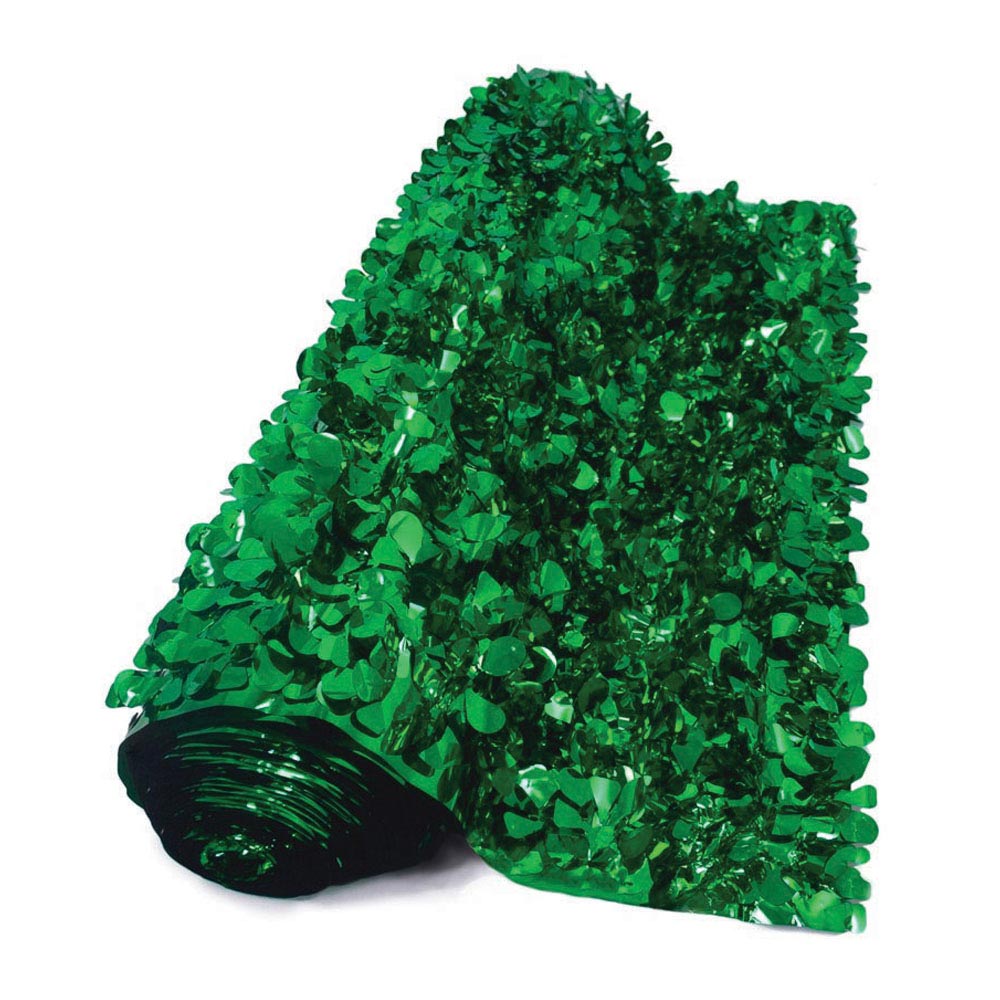 Float Sheeting - Metallic Floral 36" x 15' Green (EACH)