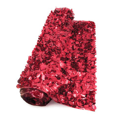Float Sheeting - Metallic Floral 36" x 15' Red (EACH)