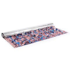 Float Sheeting - Metallic Floral Stars and Stripes 36" x 15' (EACH)