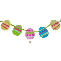 Felt Easter Egg Garland (6' long)
