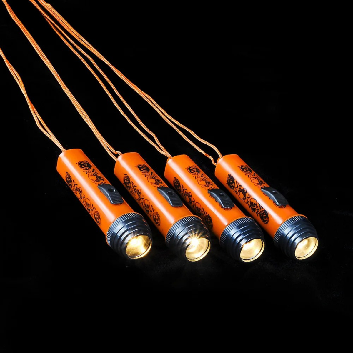 Halloween Themed Flashlight Necklace For Kids - Assorted
