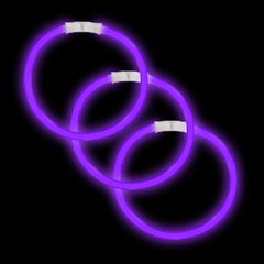Glow Bracelets - Purple 8" (50 PACK)