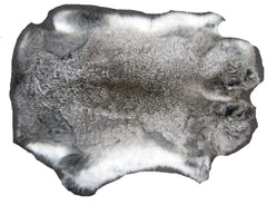 LIGHT GREY NATURAL RABBIT SKIN PELT (Sold by the piece of dozen )
