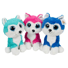 Plush Wild Husky Assorted 10" (EACH)