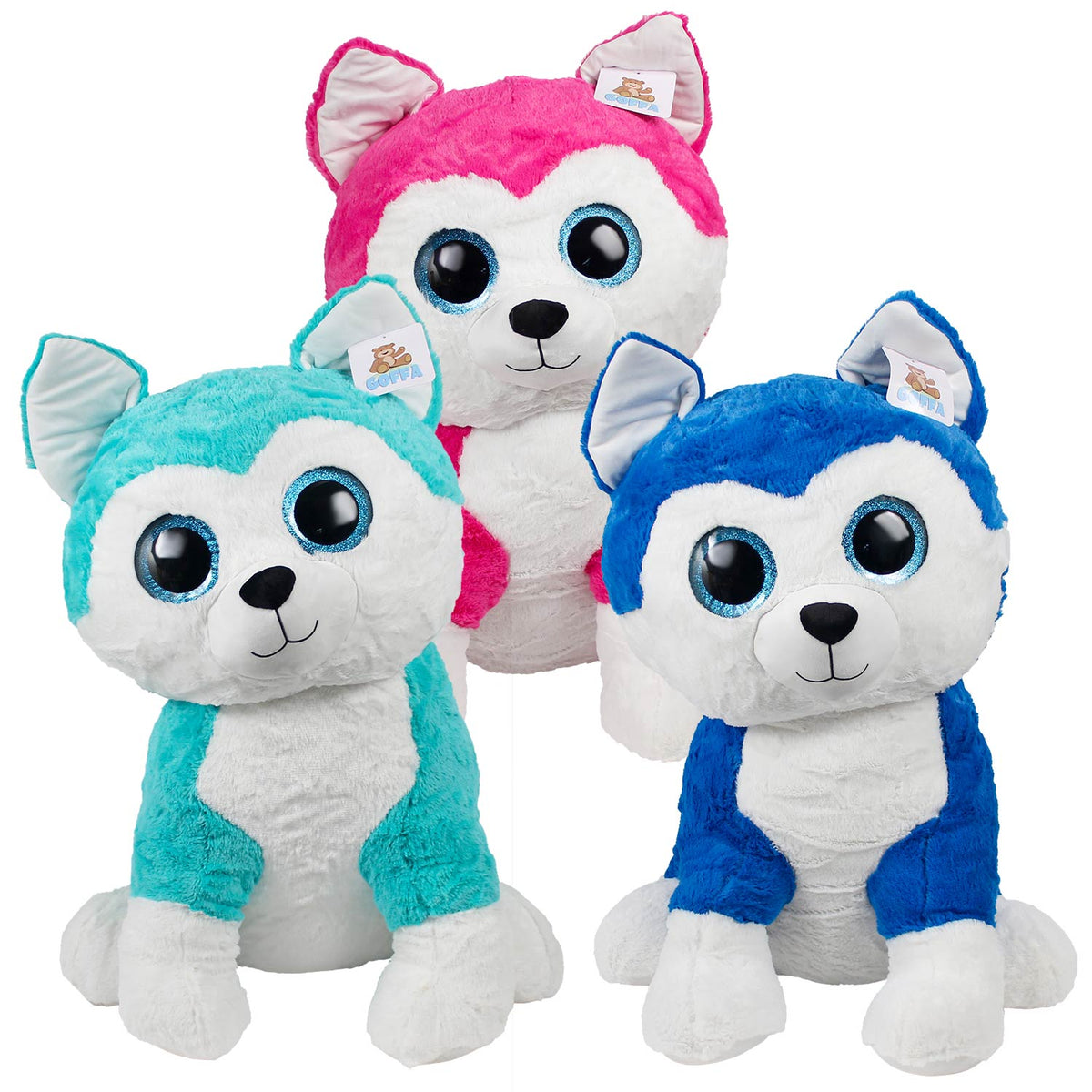 Plush Wild Husky Assorted 28" (EACH)