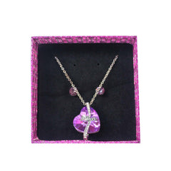 Mom Reflective Heart Necklace and Earrings (EACH)