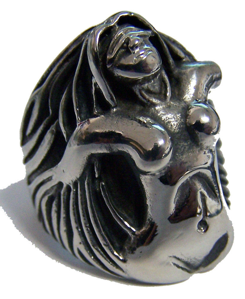 SEXY WOMEN STAINLESS STEEL BIKER RING ( sold by the piece )