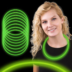 Glow Necklaces - Green 22" (50 PACK)