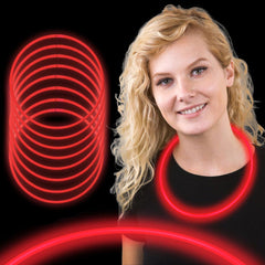 Glow Necklaces - Red 22" (50 PACK)