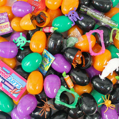 Toy & Candy Filled Halloween Eggs 2-1/3" (100 PACK)