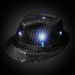 Light Up Black Fedora (EACH)