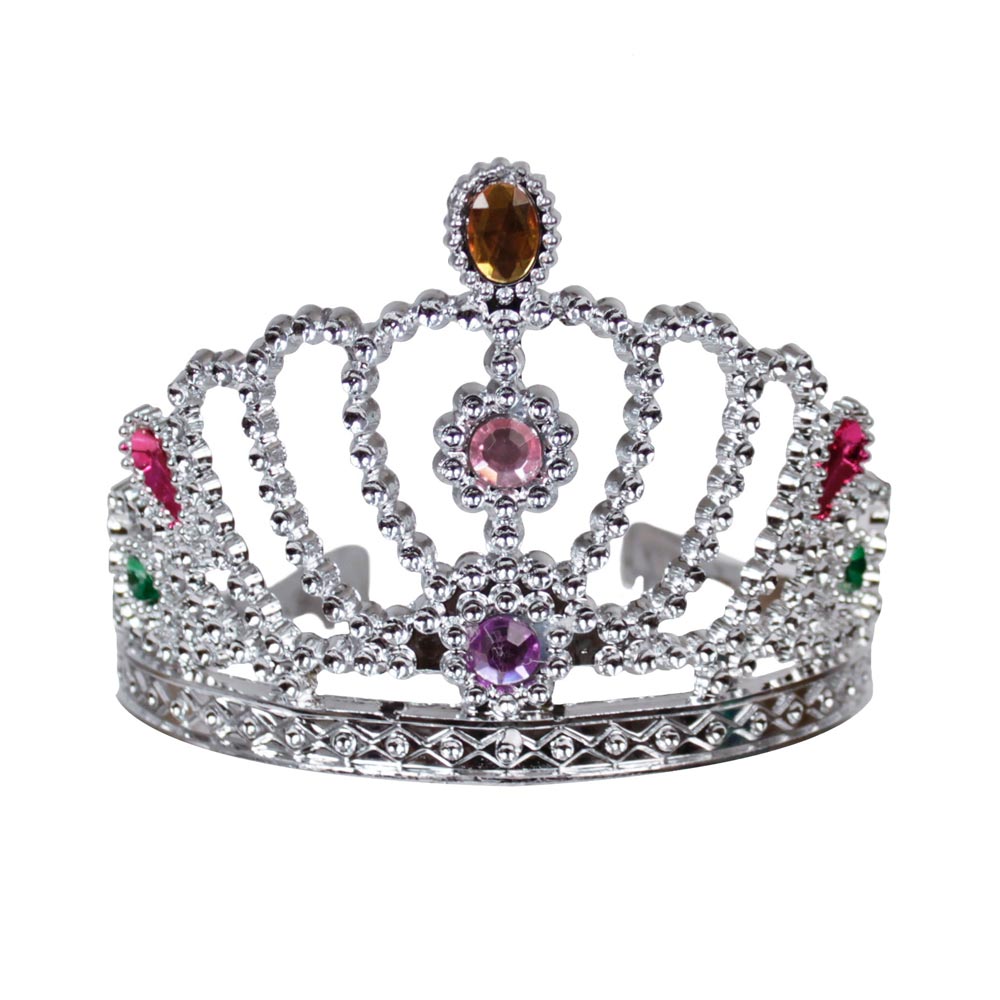 Plastic Jeweled Tiaras 4.5" (DZ)