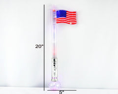 Light Up USA Flag Wand