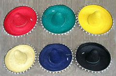 MEXICAN SOMBRERO HAT WITH TASSLES  (Sold by the piece) -* CLOSEOUT $ 5 EACH