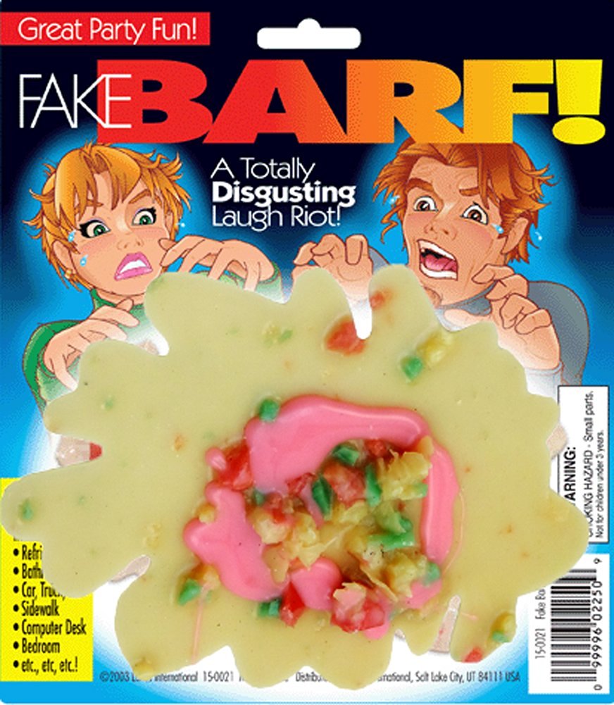 UNICORN CHUNKY FAKE 6 INCH SPLAT OF BARF (sold by the piece or dozen )