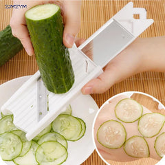 1007GG 1PC Creative Kitchen Gadgets Fuit & Vegetable Tools Knife Manual Cutter Cucumber Slicer Crusher Peeler Home Vegetable Slicer