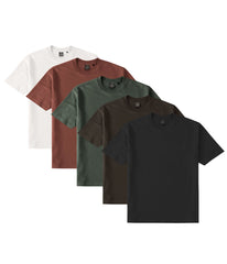 AXISM 5 PCS DARK HUES PASTELS BUNDLE DRI EASE OVERSIZED TSHIRT