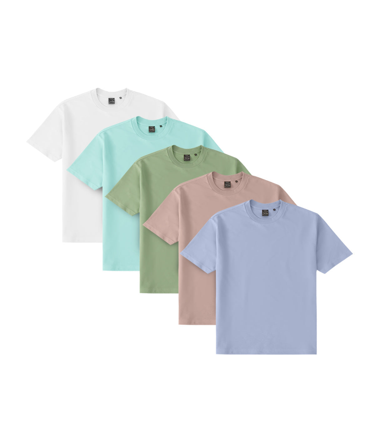 AXISM 5 PCS SPRING PLAYFUL BUNDLE DRI EASE OVERSIZED TSHIRT
