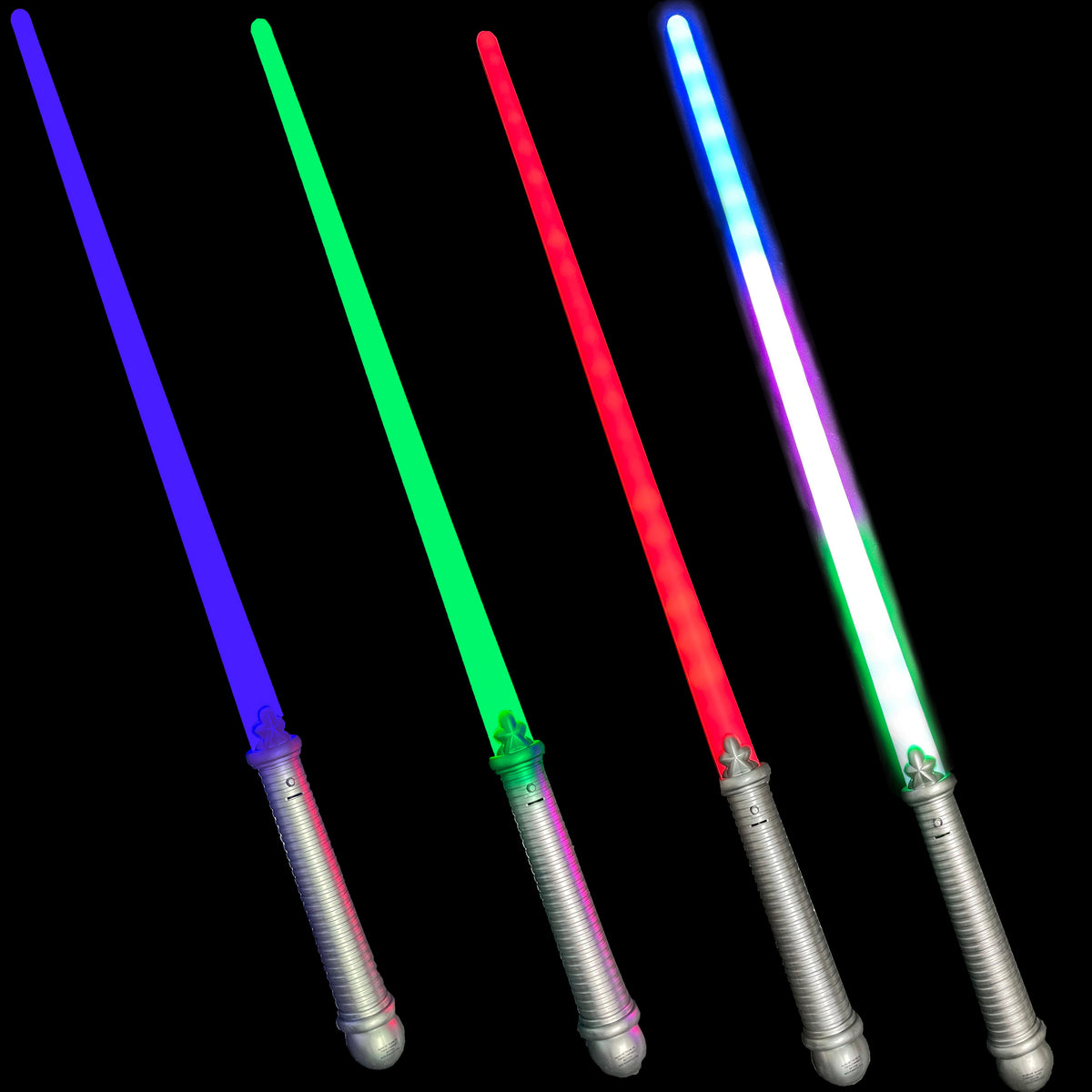12 Pcs Wholesale Led Light Up Space Saber Sword