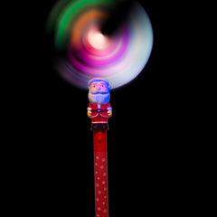 Lightup Christmas Santa Windmill Wands