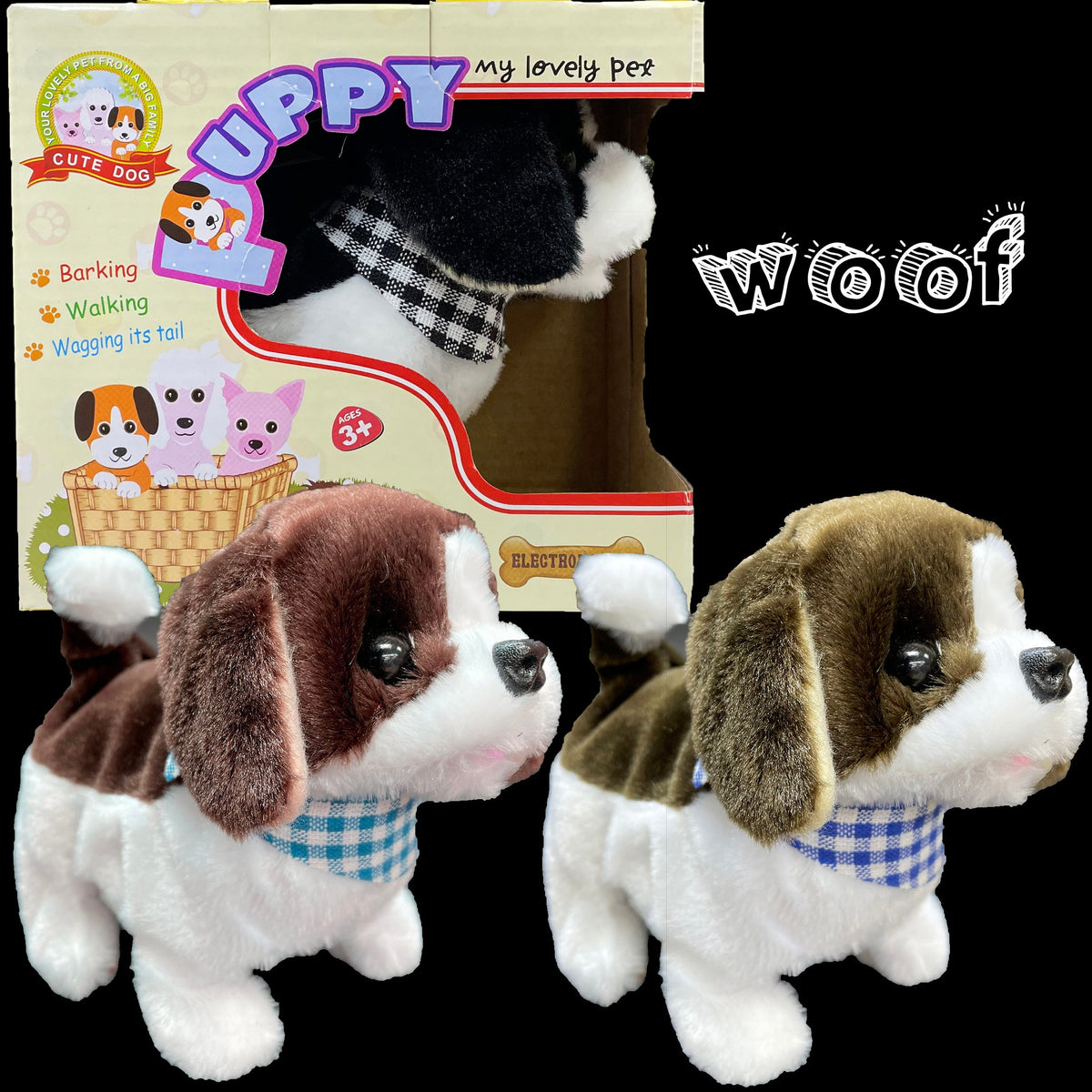 Barking Walking Puppy in Box