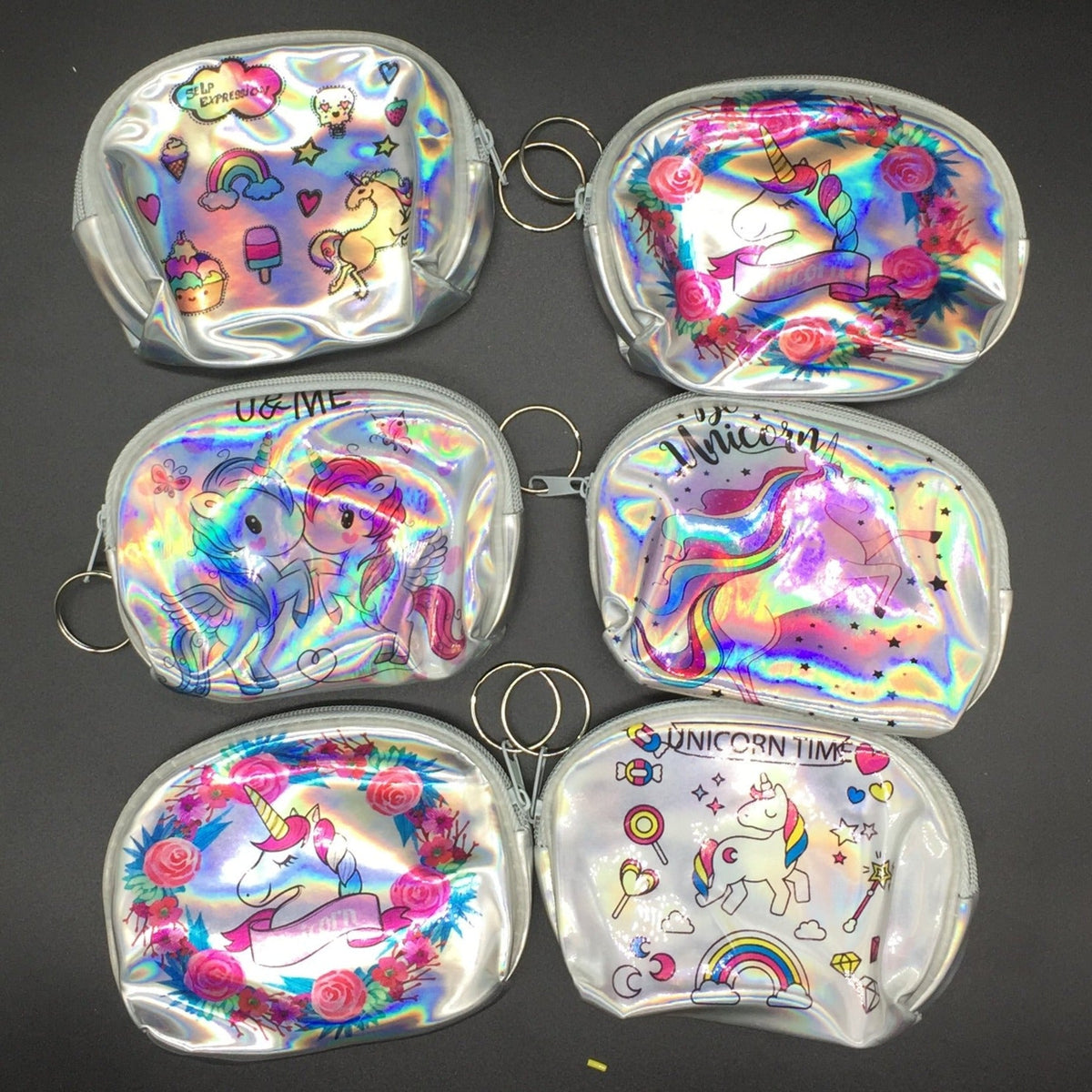 Unicorn Bag Multicolor Keyring