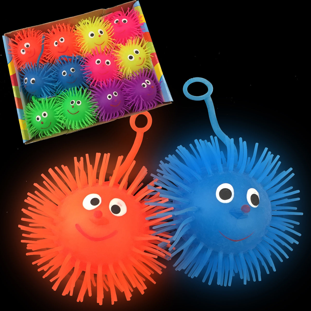 Return Smiley Mesh Squishy Ball