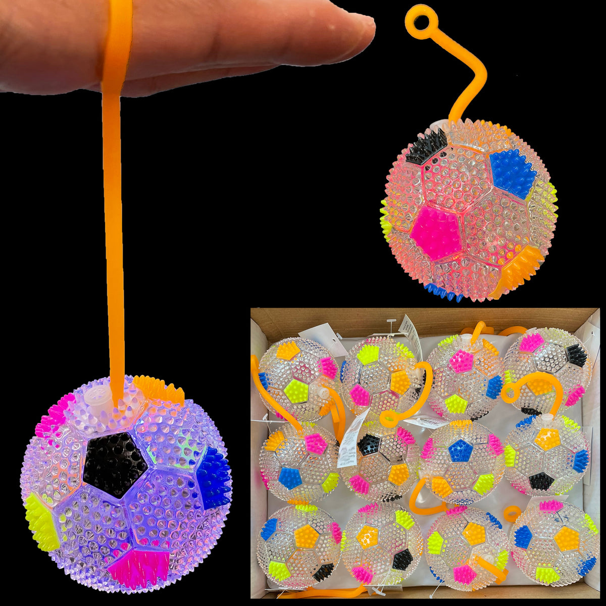 Led Return Soccer Ball Squeaky  Ball