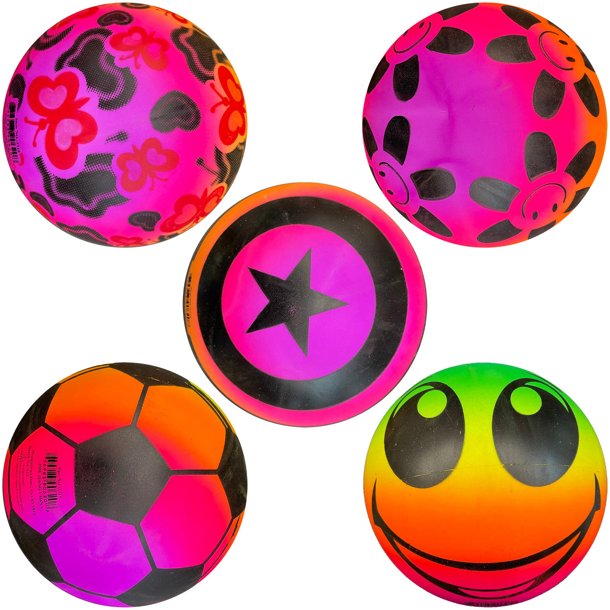 6" Rainbow Bouncy Ball