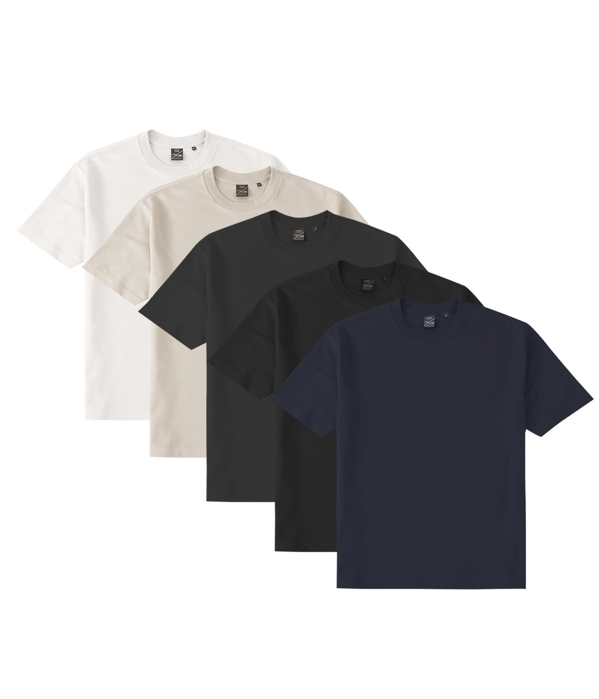 AXISM 5 PCS BASIC BUNDLE DRI EASE OVERSIZED TSHIRT