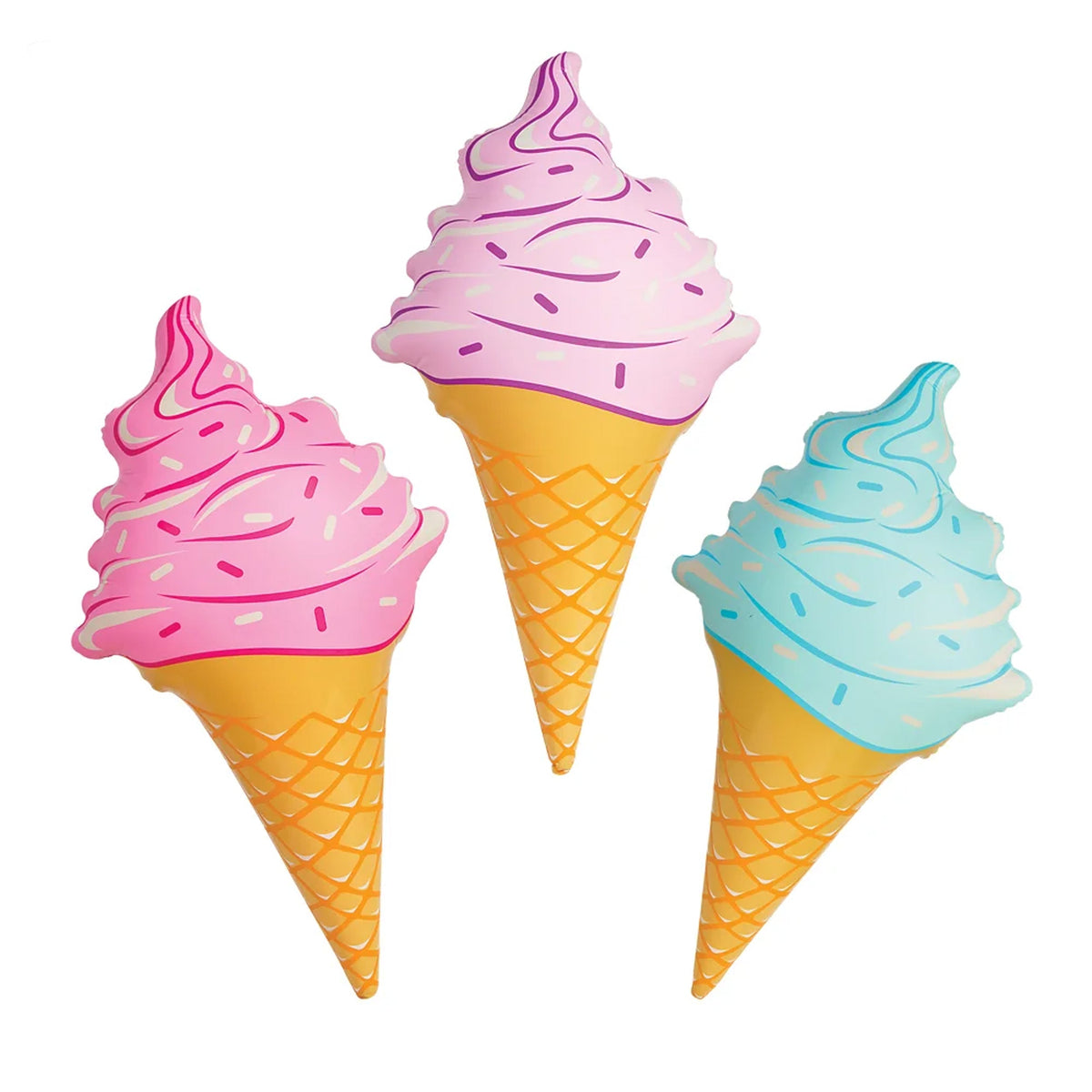 Inflatatable Ice Cream Cones Kids Toy - Assorted