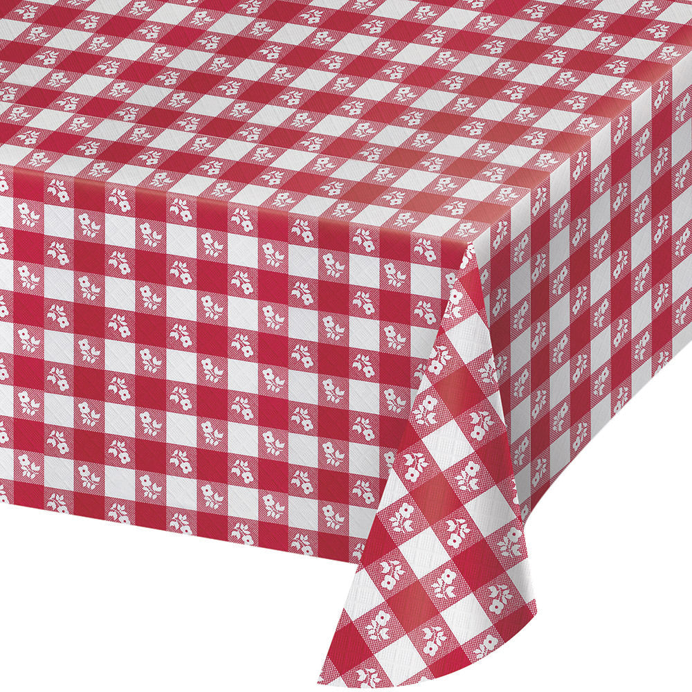 Table Cover - Red Gingham 54" x 108" (EACH)