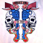 JUMBO BACK 10 INCH PATCH SMOKE EM IF YOU GOT EM (Sold by the piece)  -* CLOSEOUT $ 4.95 EA