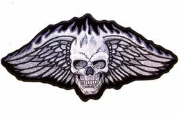 JUMBO SKULL WINGS JUMBO PATCH 12X6(Sold by the piece)