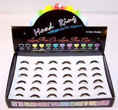 FRIENDSHIP MOOD CHNAGE COLOR BAND RINGS (sold by the dozen ) *- CLOSEOUT AS LOW AS 50 CENTS EA