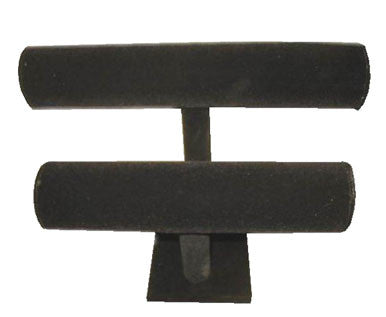 VELVET TWO LEVEL BRACELET DISPLAY RACK (Sold by the piece) CLOSEOUT NOW ONLY $5 EA