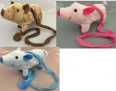 BLUE OR BROWN LARGE REMOTE CONTROL BATTERY OPERATED TOY WALKING PIG